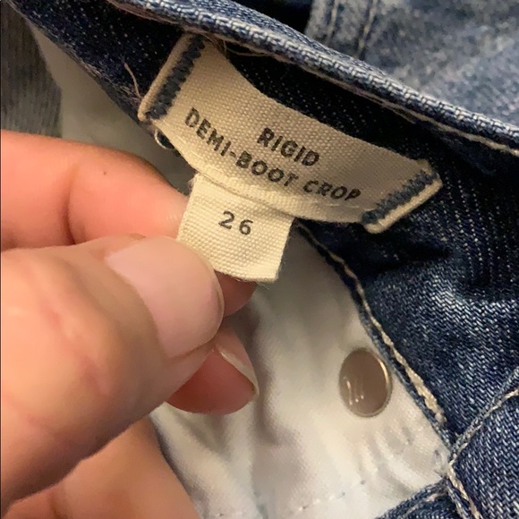 Madewell High Rise Demi Wide Leg Crop Jeans 26 - Picture 5 of 8